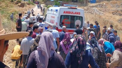 Adıyaman’ın Tut ilçesinde bir traktör virajı alamayarak takla attı ve