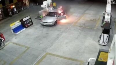 Bursa-İstanbul yolu üzerindeki bir akaryakıt istasyonunda yaşanan olay yürekleri ağızlara