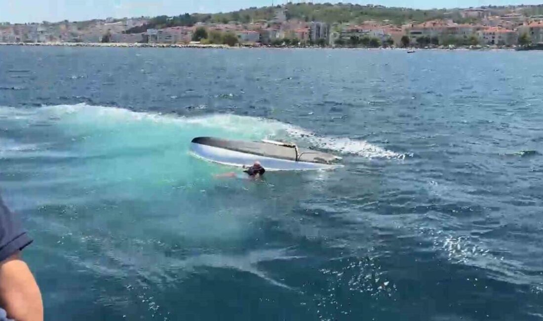 Yalova’nın Çınarcık ilçesi açıklarında alabora olan bir yelkenli teknedeki yaşlı