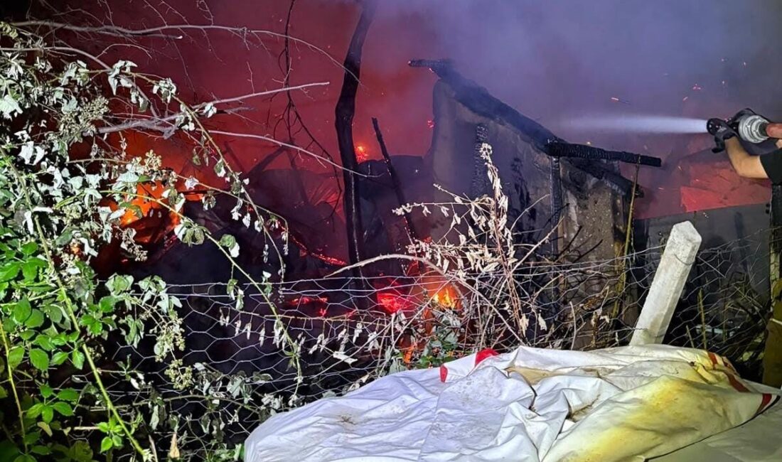 İnegöl ilçesindeki bir barakada meydana gelen yangın felakete neden oldu