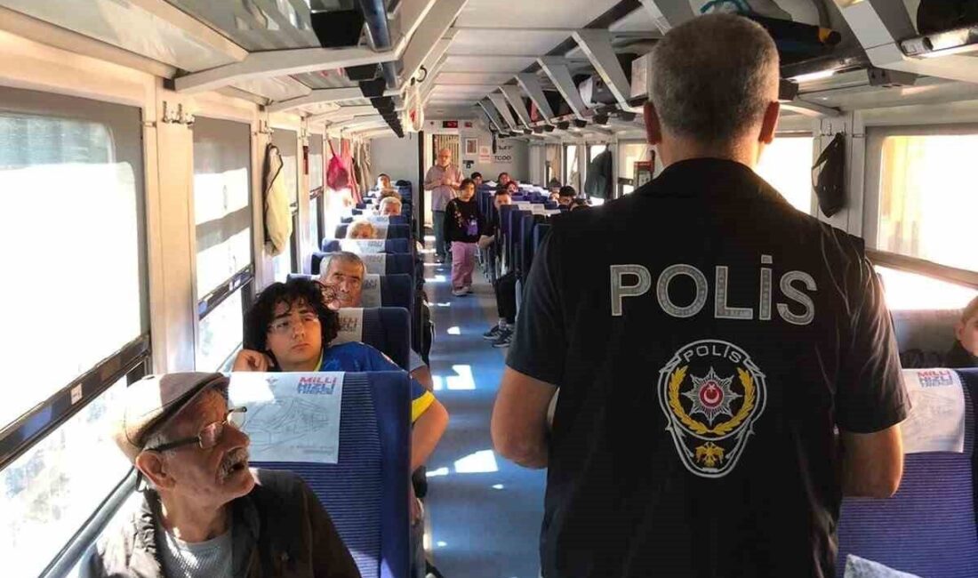 Yerköy ilçesinde polis ekipleri, demiryolu taşımacılığında yolcuların can ve mal