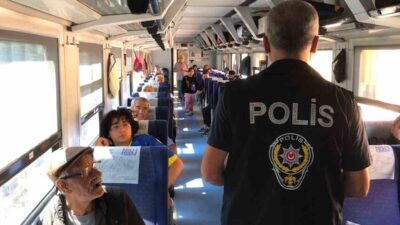 Yerköy ilçesinde polis ekipleri, demiryolu taşımacılığında yolcuların can ve mal