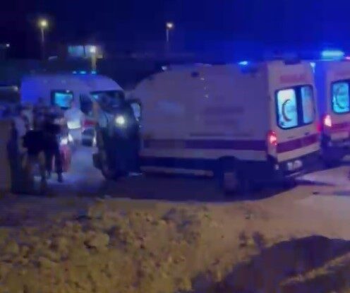 Nizip ilçesinde yol çalışmalarının yapıldığı bir bölgede meydana gelen kazada