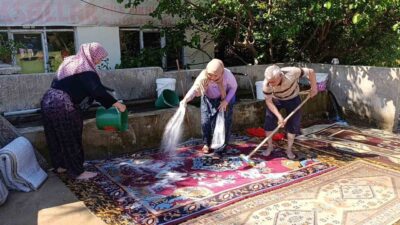 Yozgat’ın Çekerek ilçesine bağlı Kayalar köyünde, yerel halkın geleneksel yöntemlerle