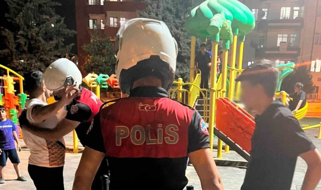 Malatya’da polis ekipleri tarafından park, bahçe ve umuma açık alanlarda