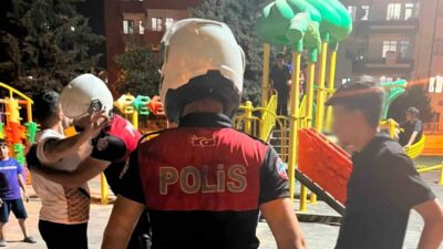 Malatya’da polis ekipleri tarafından park, bahçe ve umuma açık alanlarda