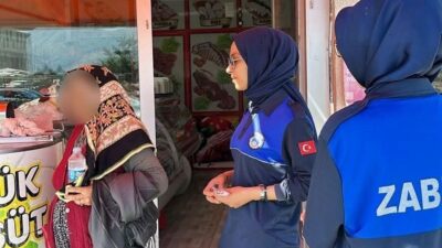 Erzincan Belediyesi Zabıta Müdürlüğü ekipleri tarafından dilencilik yaptıkları tespit edilen