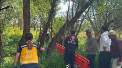 Kayseri’nin Tomarza ilçesinde Zamantı Irmağı’nda meydana gelen acı bir olayda