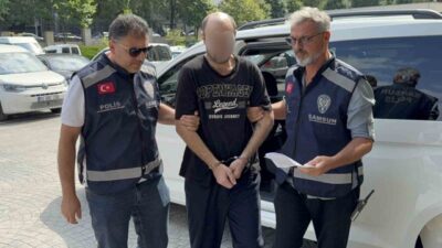 Atakum ilçesinde gerçekleşen olayda, polis ekipleri tarafından yakalanan bir şahıs,