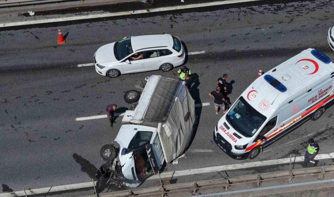 Düzce Anadolu Otoyolu’ndaki Asarsuyu Köprüsü üzerinde meydana gelen zincirleme kazada,