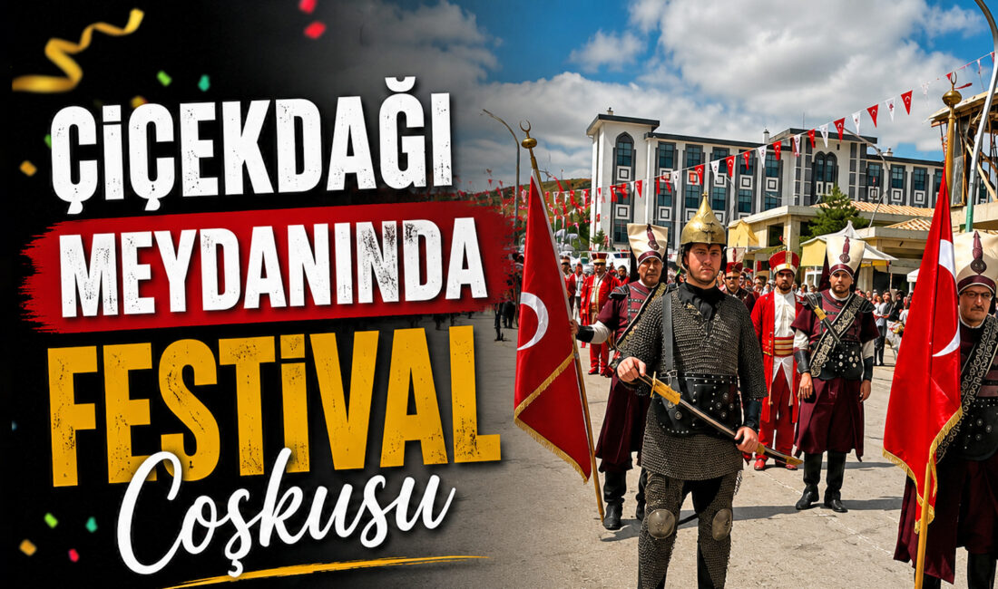 Çiçekdağı ilçesinde bu yıl 8’incisi düzenlenen Geleneksel Bulgur Festivali, mehteran