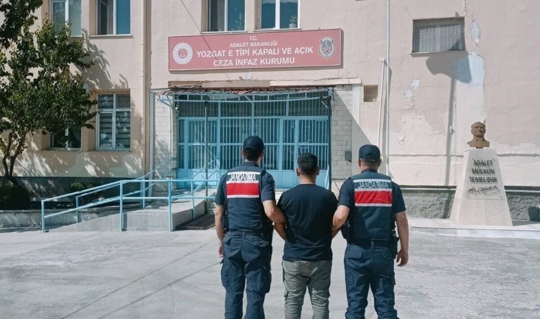 Yozgat’ta, kaçak olarak aranan ve üzerinde kesinleşmiş bir hapis cezası