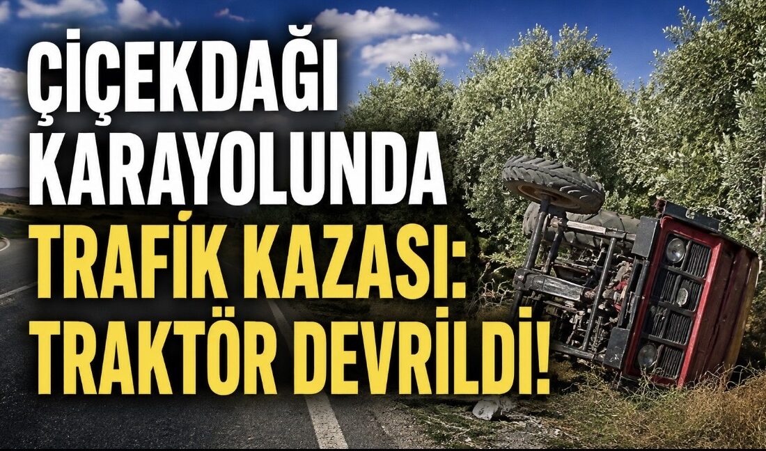 Çiçekdağı – Kırşehir karayolu üzerinde meydana gelen trafik kazasında, arkasına