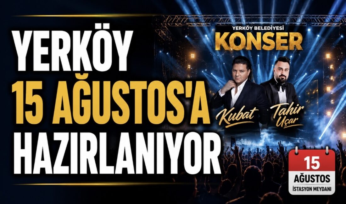 Yozgat’ın Yerköy İlçe Belediyesi tarafından düzenlenen “Yerköy İskele Yaz Konserleri”