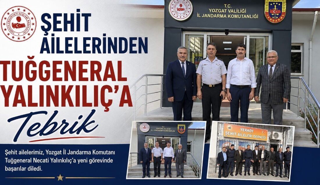 Yozgat İl Jandarma Komutanı Kıdemli Albay Cezmi Yalınkılıç’ın Tuğgeneralliğe terfi