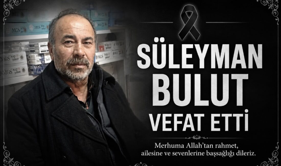 Büyükçalıklı köyü sakinlerinden Süleyman Bulut vefat etmiştir. Merhumun cenazesi, Pazar