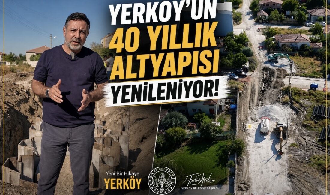 Yerköy Belediyesi tarafından ilçenin kronikleşen altyapı sorunlarını çözüme kavuşturmak amacıyla