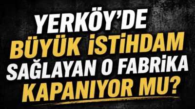 Anahtar Parti Yerköy İlçe Başkanlığı, Yerköy Organize Sanayi Bölgesi’nde üretim