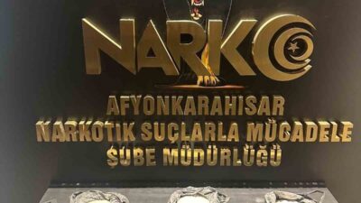 Afyonkarahisar’da emniyet güçlerinin düzenlediği operasyonda yakalanan şahıs, 5 kilogram uyuşturucu
