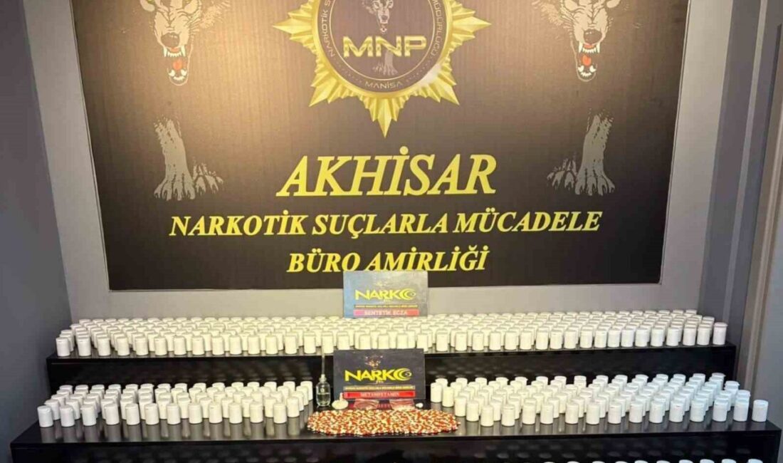 Manisa’da Akhisar ilçesinde düzenlenen bir operasyonda 30 bin 951 sentetik