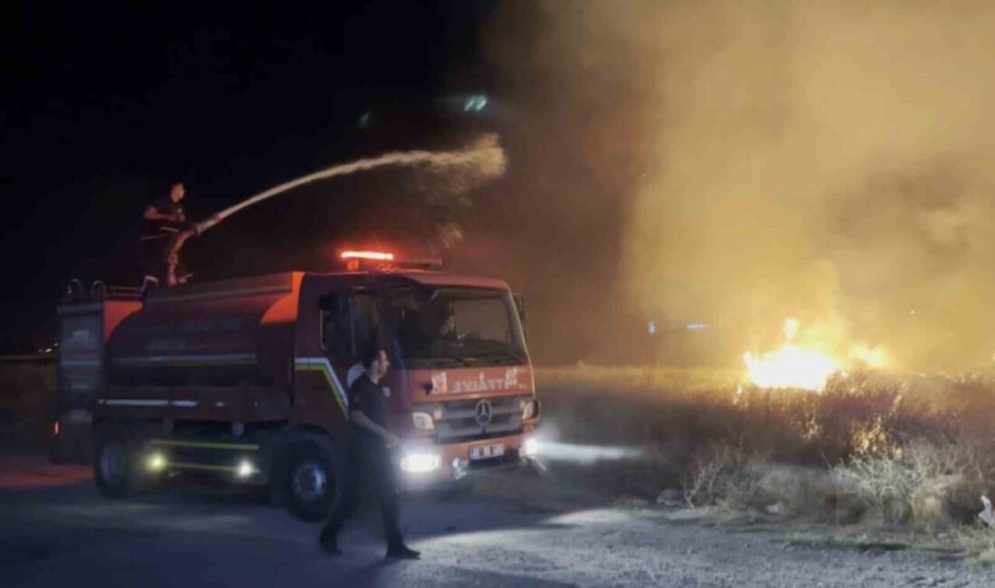 Aksaray’da bir boş arazide çıkan yangın, mahalle sakinlerini endişelendirdi. Yangın,