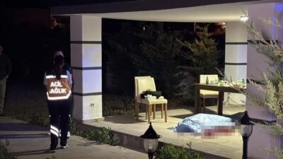 Aksaray’da bir villa bahçesindeki kamelyada gerçekleşen olayda bir kişi tabancayla