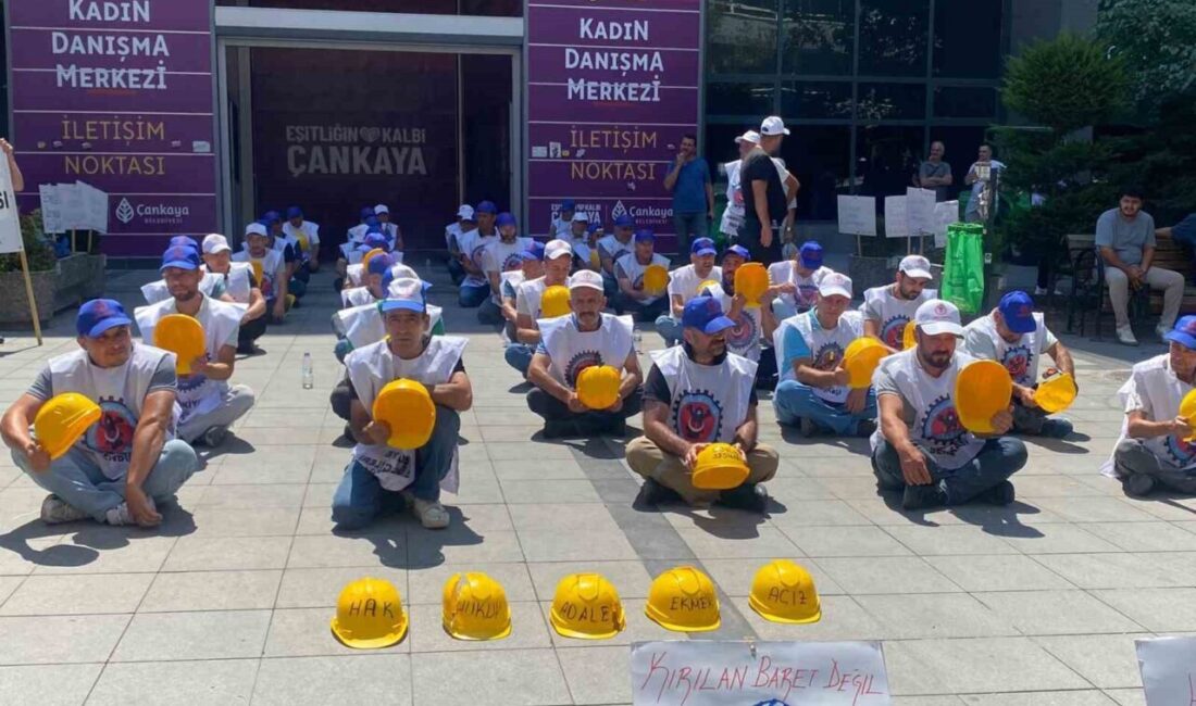 Ankara’ya yürüyen Doruk Madencilik işçileri, haklarını alamadıkları için Çankaya Belediyesi