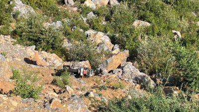 Alanya ilçesinde bir motosikletin uçuruma yuvarlanması sonucu meydana gelen kazada