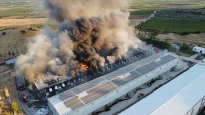 Manisa’nın Turgutlu ilçesindeki DLBA’ya ait yumurta üretim tesisinde meydana gelen