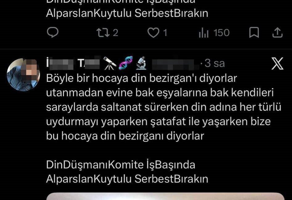 Şanlıurfa’da, Alparslan Kuytul Suç Örgütü’ne yönelik gerçekleştirilen operasyonla ilgili tartışmalı