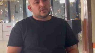 Ankara’da, ağaçlık alanda yangın çıkaran bir kişiyi cep telefonu kamerasıyla