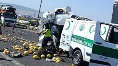 Ankara’nın Kahramankazan ilçesinde meydana gelen trafik kazasında bir kişi öldü