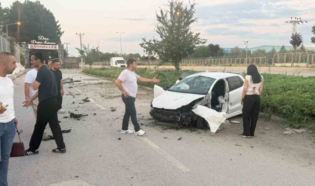 Çubuk ilçesinde meydana gelen trafik kazasında, bir sürücü aracın kontrolünü