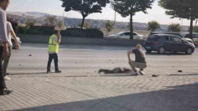 Ankara’nın Etimesgut ilçesinde meydana gelen bir trafik kazasında, seyir halindeki