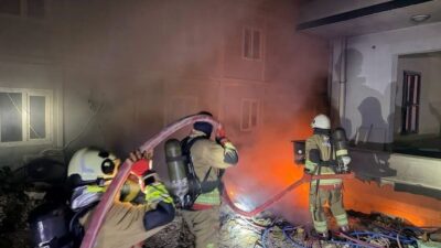 Antakya ilçesinde bulunan çöplük ve atıl inşaat malzemelerinin olduğu alan,
