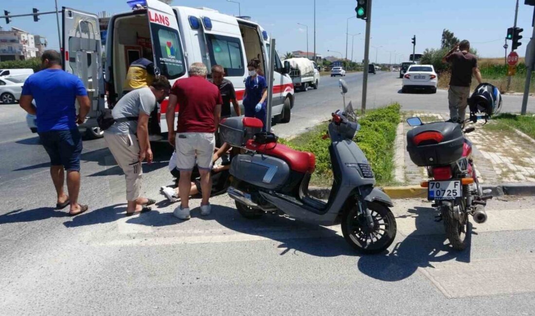 Antalya’nın Manavgat ilçesinde bir motosiklet kazası meydana geldi ve sürücü
