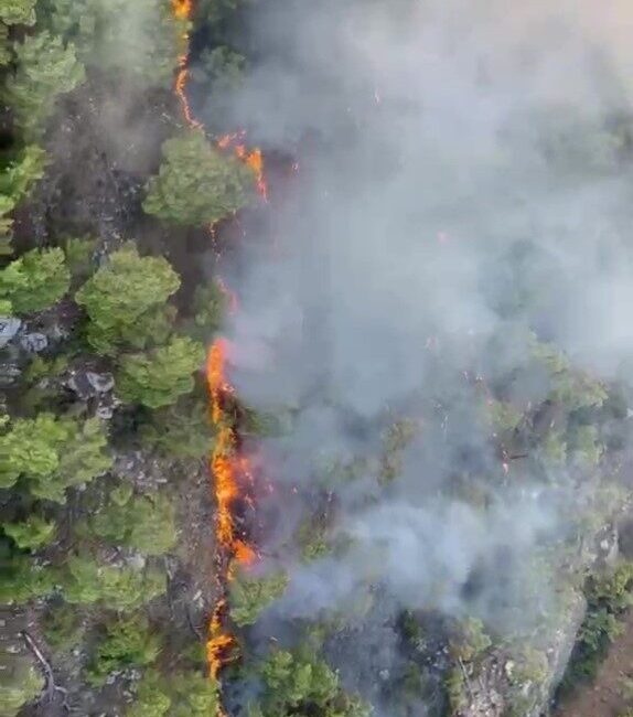 Antalya’nın Kemer ilçesinde bulunan ormanlık alanda yangın çıktı. Yangınla ilgili