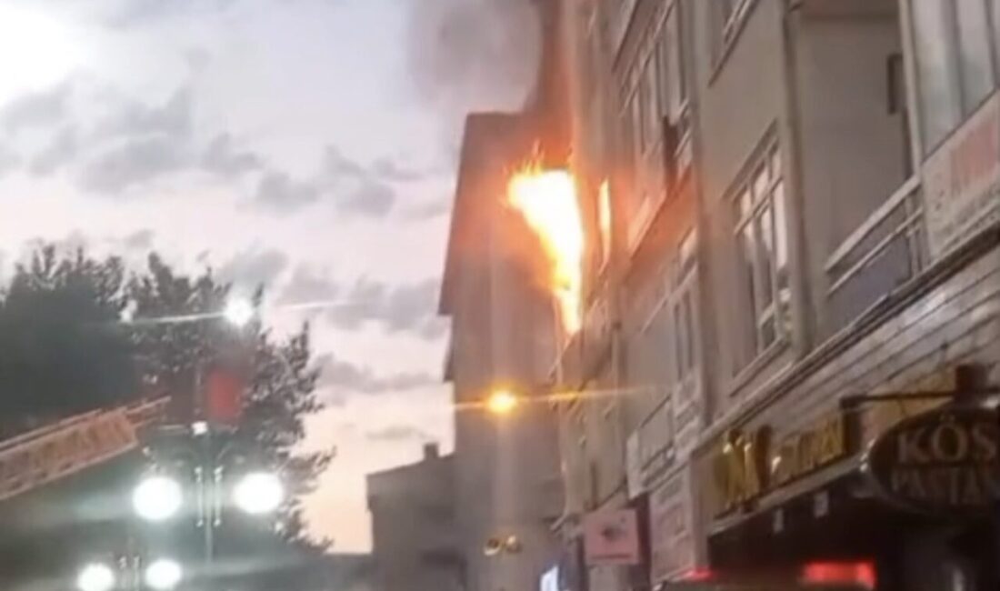Çankırı’da yer alan bir apartman dairesi, bir yangın sonucunda kullanılamaz