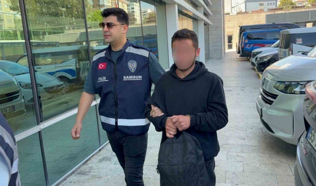 Samsun’da, İlyasköy Mahallesi’nde bir araca hasar vermekle ve babasını darp