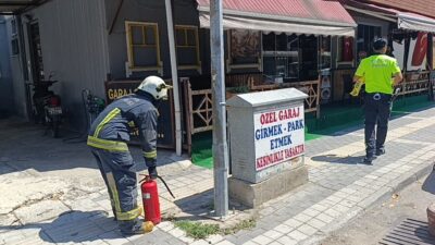 Manavgat ilçesinde yüksek sıcaklıklar ve artan elektrik tüketimi, elektrik panolarının