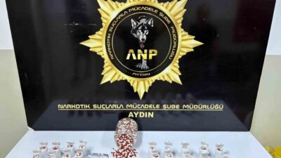 Aydın’ın Efeler ilçesinde gerçekleştirilen operasyonda polis ekipleri tarafından 2 bin