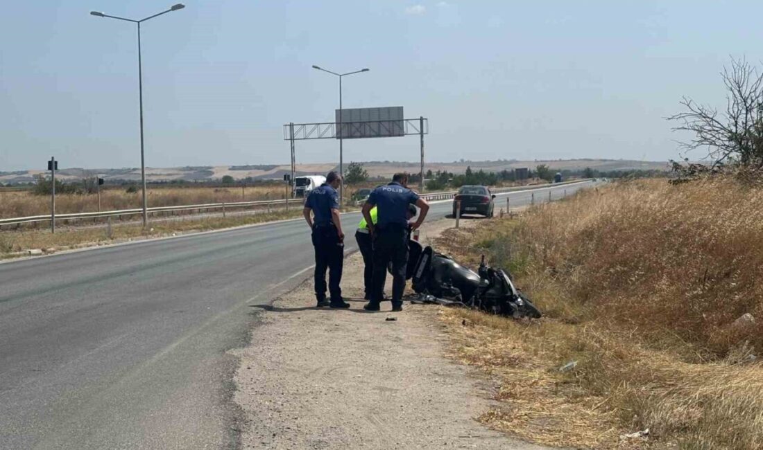 Babaeski ilçesinde meydana gelen tek taraflı trafik kazasında bir kişi