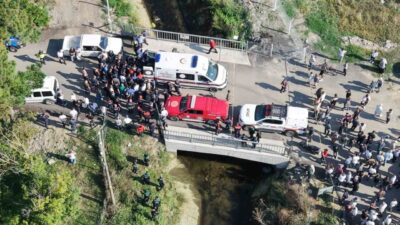 Samsun’un Bafra ilçesinde, bir otomobilin sulama kanalına düşmesi sonucu kaybolan