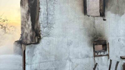 Bir bağ evinde meydana gelen yangın, Bursa’nın İnegöl ilçesine bağlı