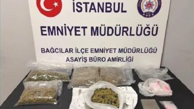İstanbul Bağcılar ilçesinde uyuşturucu ticareti yapıldığı tespit edilen bir iş