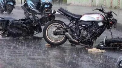 İstanbul’da Esenkent-Bahçeşehir yolunda meydana gelen bir motosiklet kazasında bir kişi