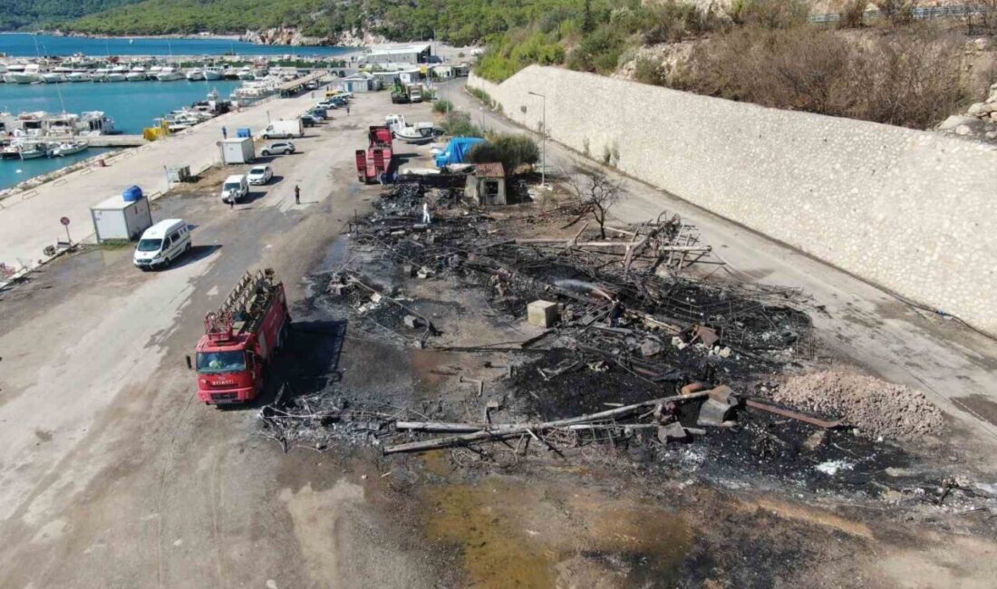 Antalya Balıkçı Barınağı’nda meydana gelen ve 20’den fazla teknenin zarar