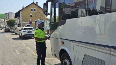 Bandırma İlçe Emniyet Müdürlüğü ekiplerinin, trafik güvenliğinin sağlanması amacıyla gerçekleştirdiği