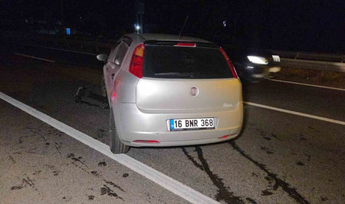 Yalova-Bursa karayolunda Orhangazi Süpürgelik Mevkiinde meydana gelen trafik kazasında bir