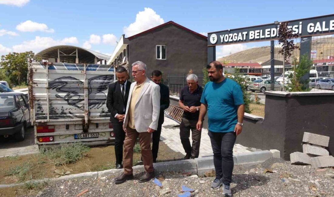 Yozgat Belediye Başkanı Kazım Arslan, Yenilenen Galericiler Sitesi’nde düzenlediği basın